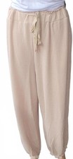 Dokotoo Women's Casual Pants Drawstring Textured Ribbed Baggy Trousers Plus 2XL
