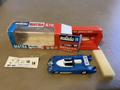 SOLIDO Vtg NO. 14 MATRA 670 LE MANS 72 RACE CAR 1972
