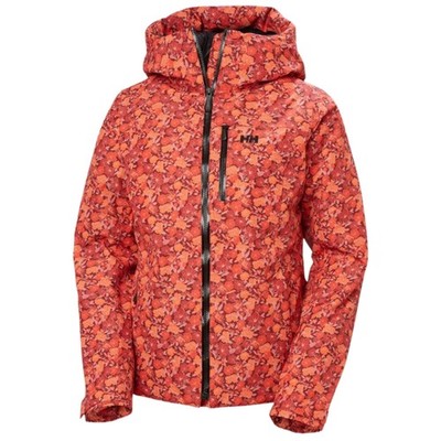 Helly Hansen Valdisere 3.0 Women's Winter Jacket, Red Floral Aop  Small, Medium