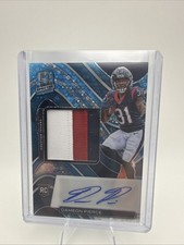 2022 Panini Spectra - Dameon Pierce #232 Neon Blue Prizm /60 (AU, MEM, RC)