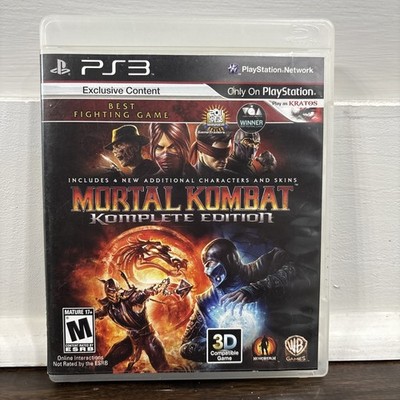 Mortal Kombat -- Komplete Edition (Sony PlayStation 3, 2012) TESTED CIB