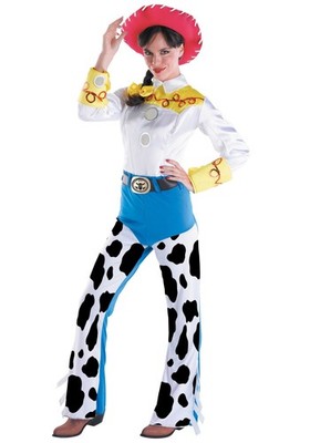 Disguise womens Deluxe Jessie adult sized costumes, White, Large US