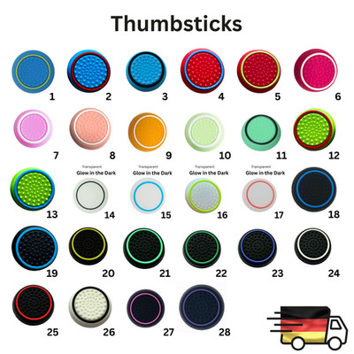 4x Controller Thumbstick Gummi Kappen Grip Cap Aufsatz Xbox/PS3/PS4/PS5/NS2