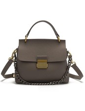 Genuine Leather Top Handle Handbag for Women Leather Crossbody Bag with Adjus...