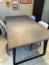 Made.com 6 Seater Dining Table - Concrete Resin Top RRP £599