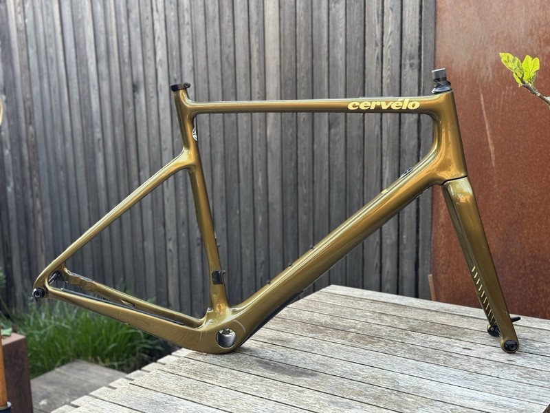 Cervelo Aspero 58cm Carbon Gravel Frameset Olive/Gold