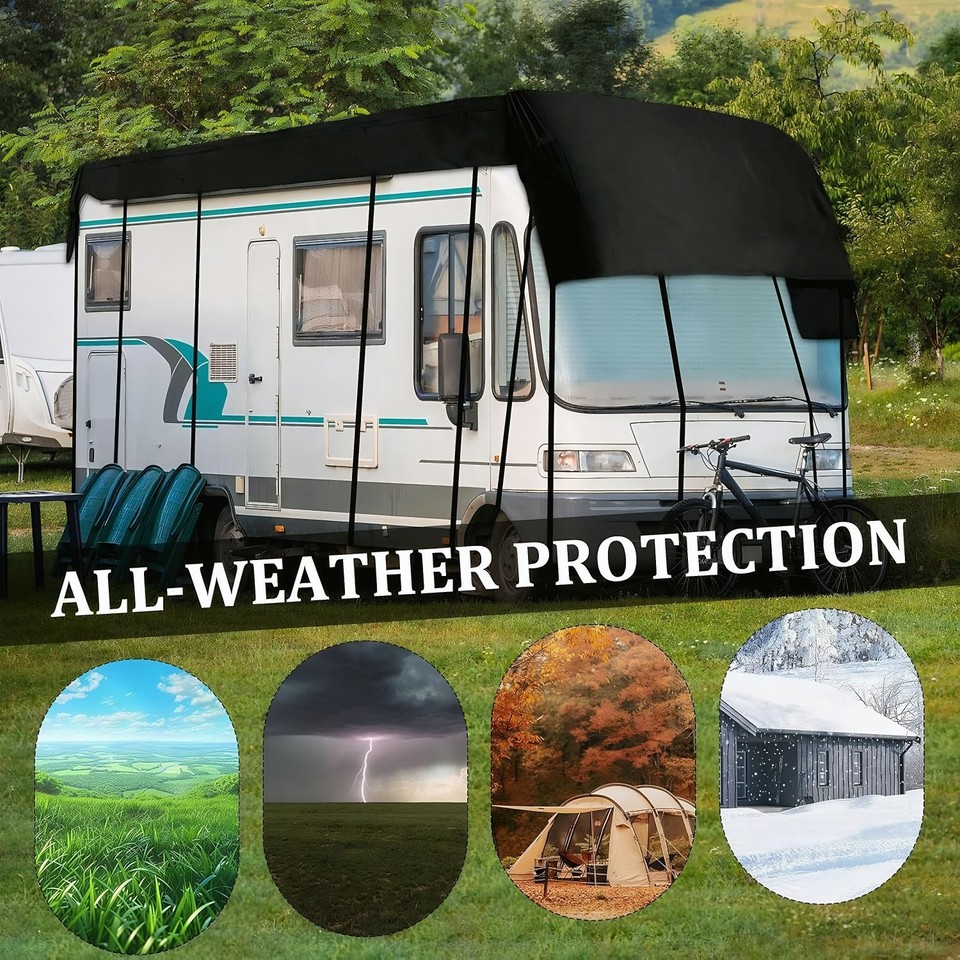 Waterproof RV Covers for Roof Only 210D Oxford RV Camper Covers Rain ...
