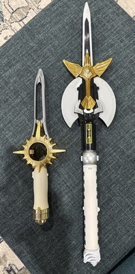 Lot Of 2 Power Rangers Wild Force Gaoranger DX Crystal Saber & Jungle Sword