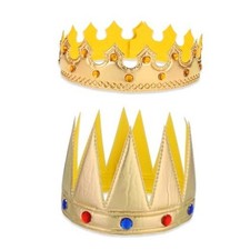 Apausvcm Regal King Crown, Soft Birthday King Crown Birthday Gold Style6