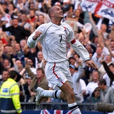 ENGLAND UMBRO 2002 WORLD CUP FOOTBALL SOCCER HOME JERSEY #7