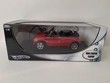 1/18 SCALE MINI COOPER CABRIO BY HOTWHEELS , Brand New Sealed!