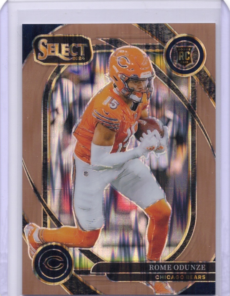 2024 Panini Select Rome Odunze Copper Prizm Shock Rookie 89/299 Brand New #236