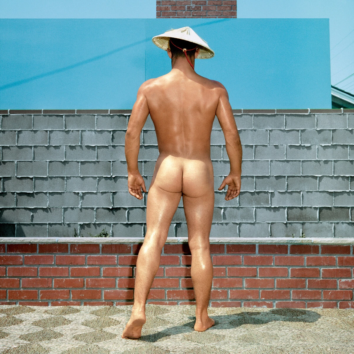 Bruce of LA Nude Male Butt Gay Interest Wearing Oriental Hat 1960 -17x22  Print | eBay