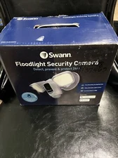 Swann Wi-Fi 1080p Outdoor Floodlight Security Camera New Open Box White