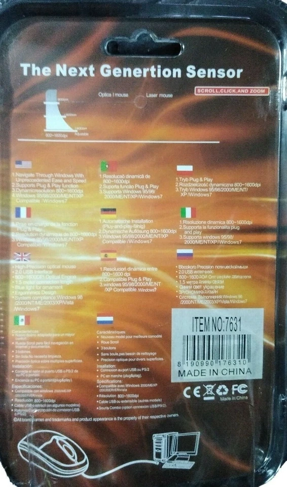 Wireless Mouse, 3.0G Portable Optical Silent Ultra Thin Wireless Computer Mouse - Image 2 of 4