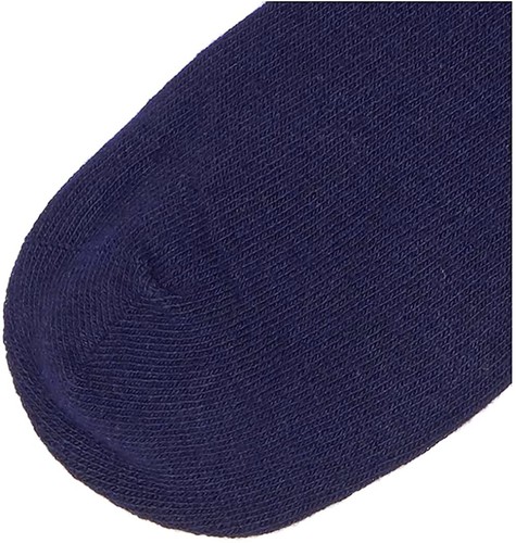 Little Girls' Seamless Turn Cuff Socks Pack of 6 Navy Large - Picture 3 of 5