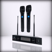 Rockville Dual + Uhf 15 Channel Metal Handheld Wireless Microphone For System B
