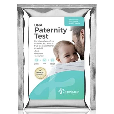 GENETRACE DNA Paternity Test Kit - Lab Fees & Shipping Included - at Home Collection Ki...