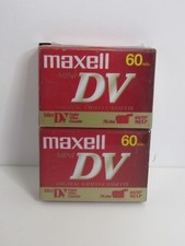 2 Pack Maxell DV 60 Minute Mini Digital Video Cassette New AL