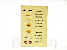 Vintage Strombecker 1/32 Slot Car Multi Car Decal Sheet