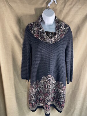 Moth brand Sweater Dress Pullover Small Cotton Wool Nylon Rayon