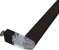 34" Oil Rubbed Bronze Framed Sliding Shower Door Towel Bar with Acrylic Brackets