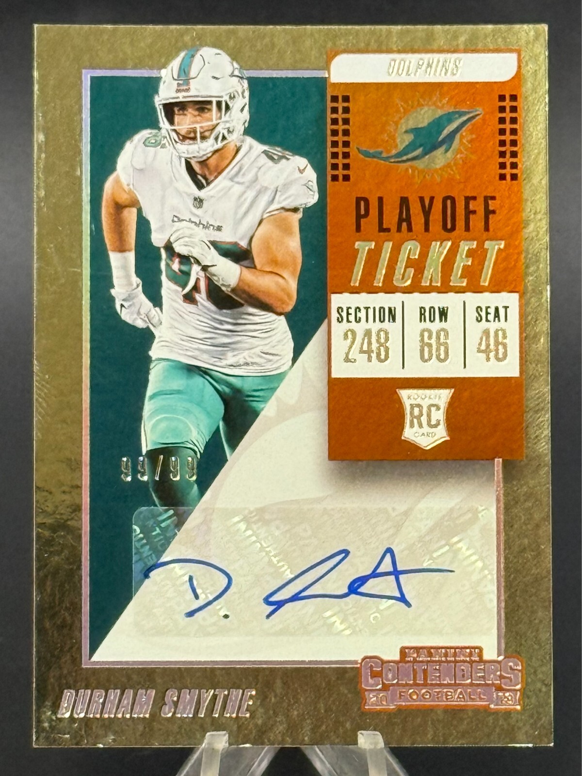 Durham Smythe Panini Contenders #316 Autograph Playoff Ticket