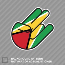 Guyanese Shocker Sticker Decal Vinyl Guyana Guy Gy