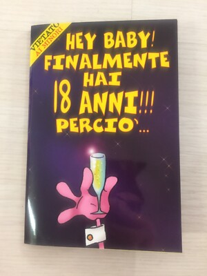 Biglietto Auguri Compleanno Diciottesimo Ragazza 18 Anni Ebay