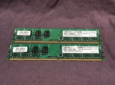 Apacer 2x 1Gb UNB PC2-6400 CL5 DDR2 800Mhz RAM KN.1GB01.024 Pn75.073AA.G05 X3812