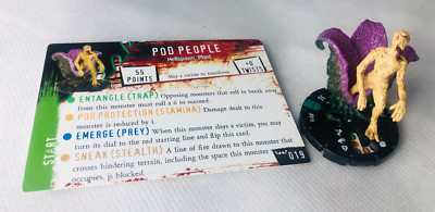 HorrorClix Pod People #019 grün Figur Modell Vintage Horror Clix