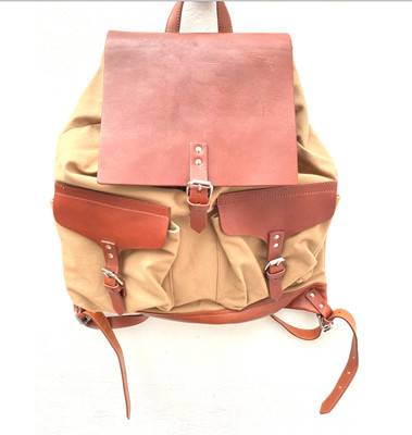 sandro leather backpack