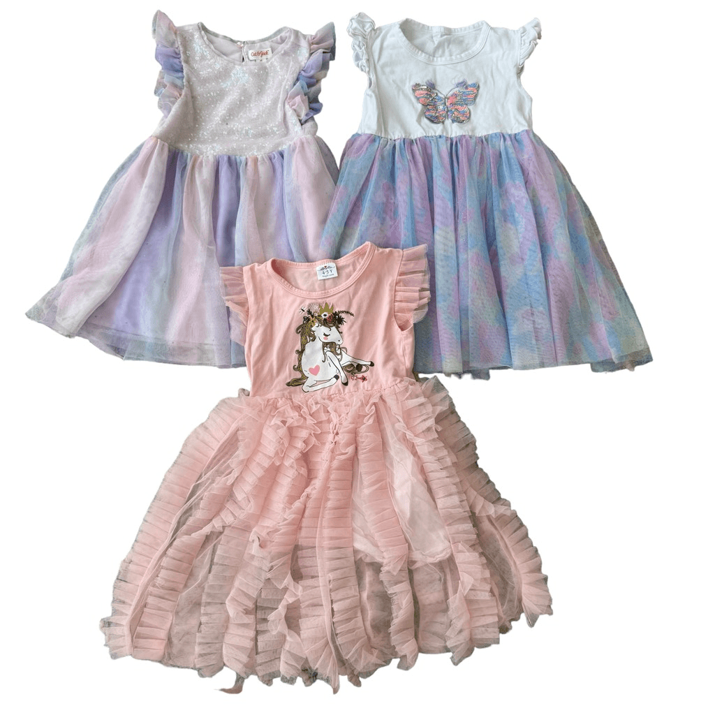 Set of 3 girls toddler Easter dresses size 4T eBay