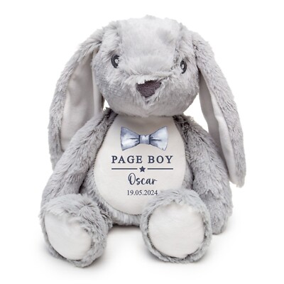 Personalisiertes Page Boy Stofftier - Geschenk für Page Boy - Danke, dass du meine Seite bist