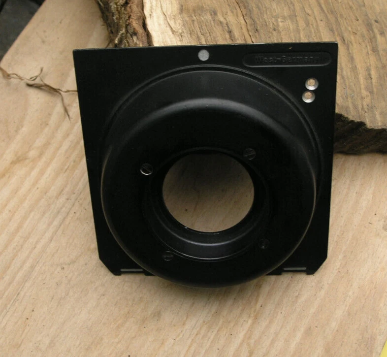 genuine 1970's Linhof 5x4 11.5mm recessed Lens board copal 0 34.6mm low hole - Image 2 of 3