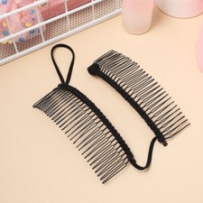 Banana Side Comb Stretch Curly Hair Clip Dense Barrettes Thick Clips Ponytail