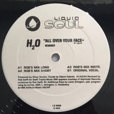 H2O - All Over Your Face / VG+ / 12''''