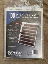 35mm negative protectors; about 70 sheets; each sheet 7 strips of 5 frames