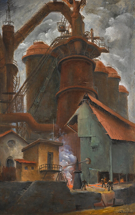 Olga Dmitrievna Yanovskaya : FURNACE : 1931 : Archival Quality Art