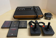 TESTED Atari Light Sixer with 2 joysticks and 4 games
