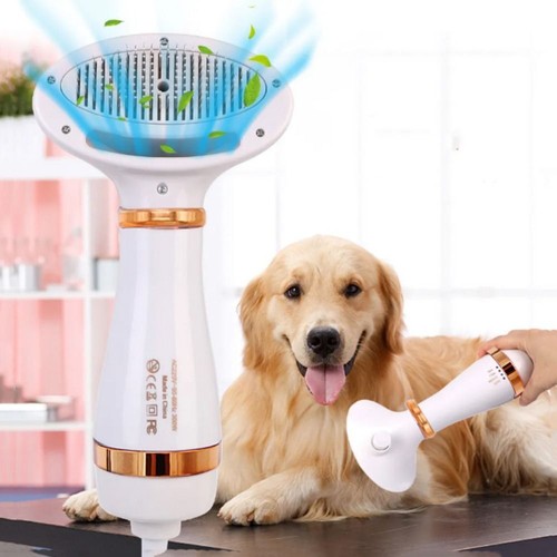 2In1 Portable Pet Hair Dryer Comb Brush Pet Grooming Cat Hair Comb
