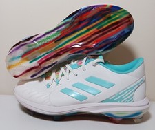 Adidas PureHustle 2 TPU Dripped Out  softball cleats white H02353 Womens Size 8.
