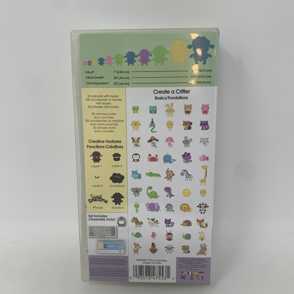 Cricut CREATE A CRITTER Cartridge Set Complete! NICE! | eBay