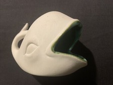 Signed Ceramic Whale Salt Well