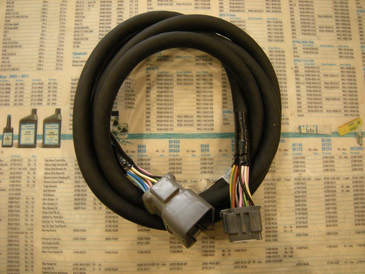 SUZUKI OUTBOARD 6FT EXT MAIN HARNESS 36620-93J10 | eBay