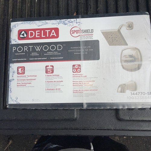 Delta Portwood SingleHandle 5Spray Tub and Shower Faucet