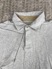 Eddie Bauer Mens Large Beige Polo Shirt 100 Cotton