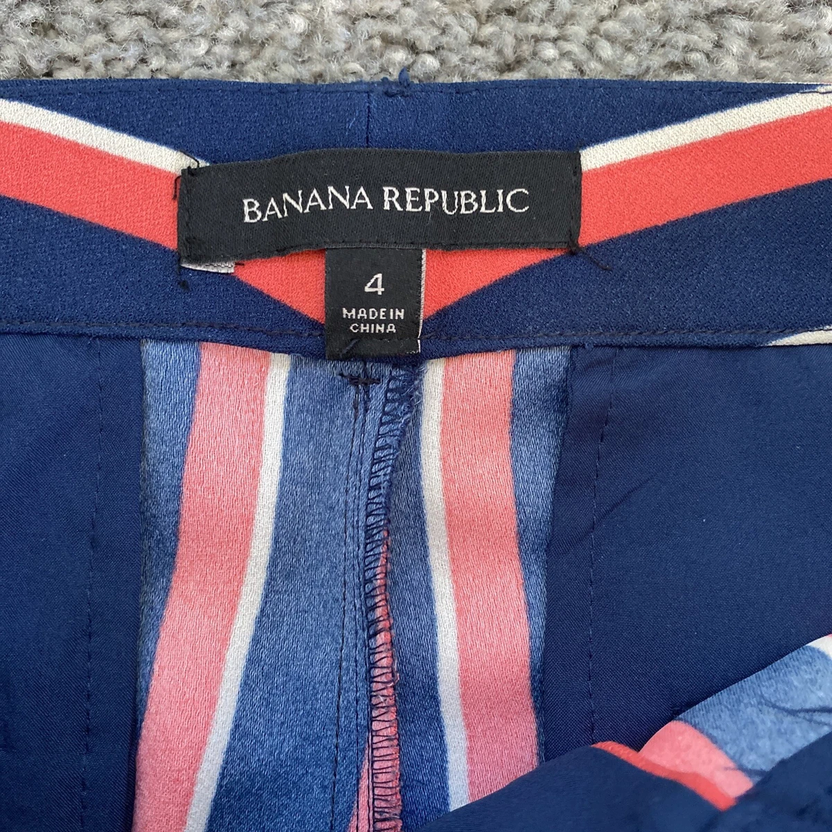 Banana republic striped pants sale