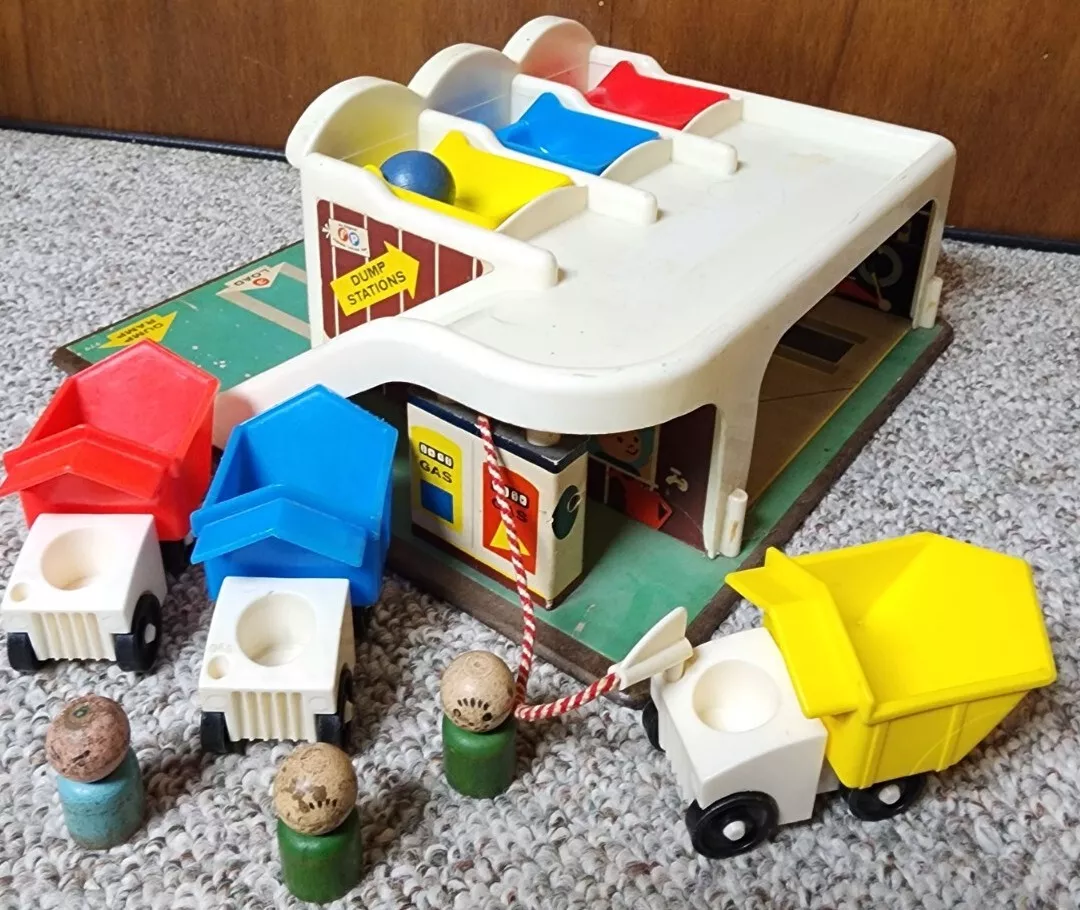 Vtg Fisher Price Dump Truckers 979 98 Complete eBay
