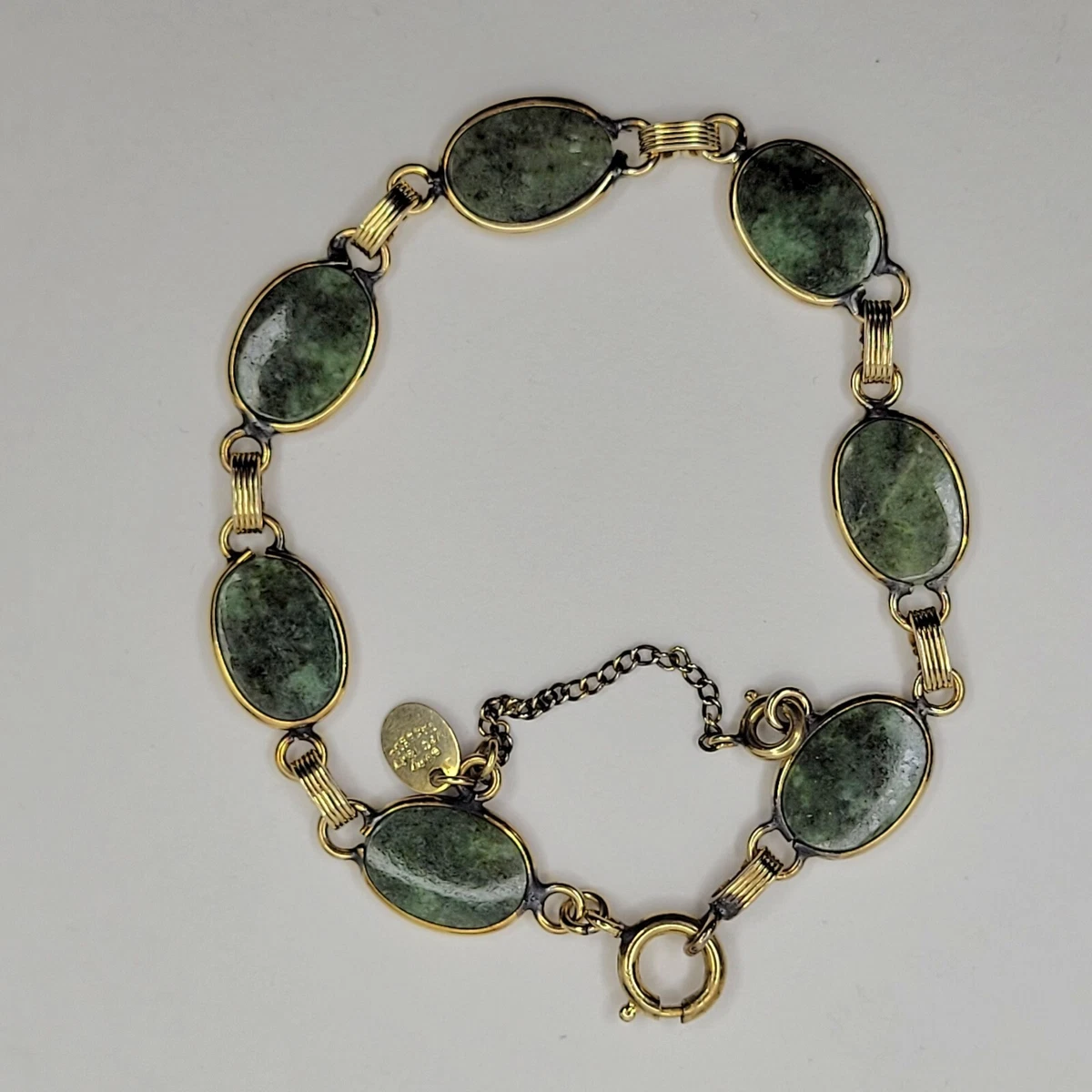 Green Stone Chain Bracelet – Ciana Accessories